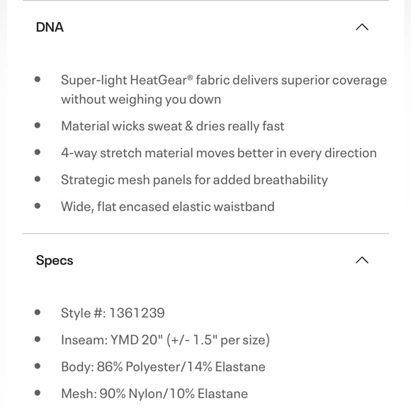 Under Armour Girls' HeatGear Armour Printed Ankle Crop Leggings Size XS 7 - Picture 8 of 9